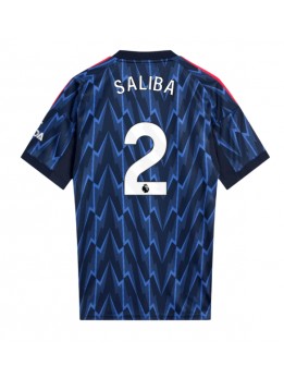 Billige Arsenal William Saliba #2 Bortedrakt 2025-26 Kortermet